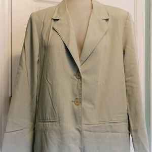 Sag Harbor, Lt Green Blazer, Size 12